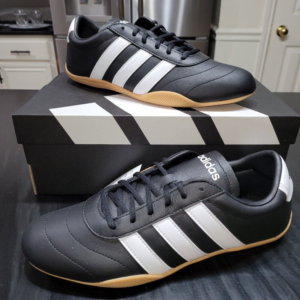 Adidas Grand Court Lo Black Cloud White Gum Shoes Womens Size 8.5 JQ9684 (#2492)